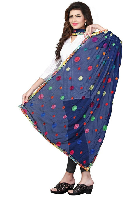 Nazneen Embroidery Mirror Work Dupatta only in Bigswipe