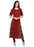 Maroon Color Printed,Buttons Rayon Kurti only in Bigswipe