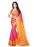 Pink,Orange Color Art Silk Saree only in Bigswipe