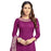 Chanderi Fabric Wine Color Dress Material only in Bigswipe