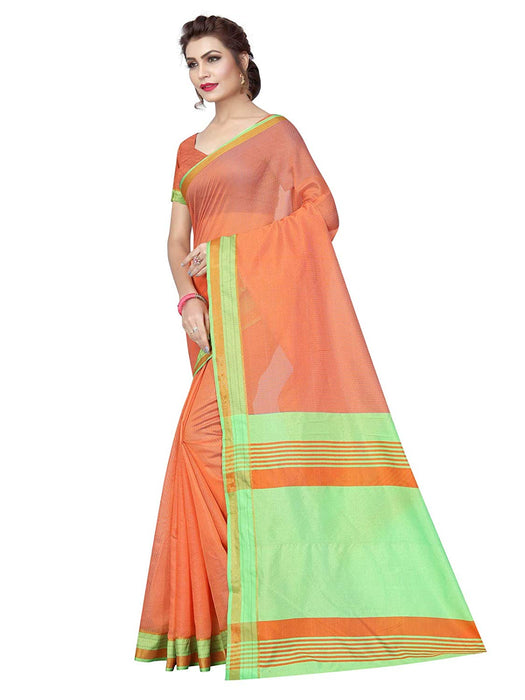 Peach Color Poly Silk Saree only in Bigswipe