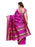 Pink, Black Color Poly Silk Saree only in Bigswipe