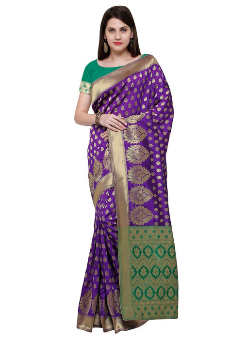 Blue Color Poly Silk Saree only in Bigswipe