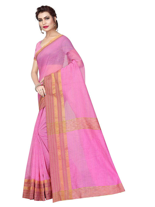 Pink Color Poly Silk Saree only in Bigswipe