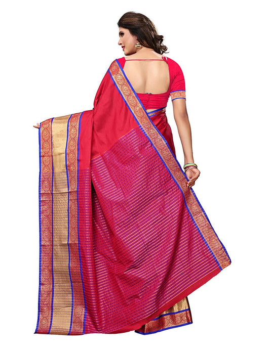 Maroon Color Poly Silk Saree only in Bigswipe