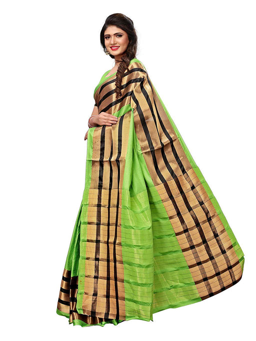 Green, Black Color Poly Silk Saree only in Bigswipe