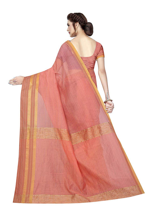 Orange Color Poly Silk Saree only in Bigswipe