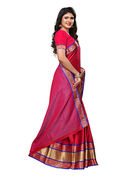 Maroon Color Poly Silk Saree only in Bigswipe