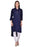 Navy Blue Color Buttons Rayon Kurti only in Bigswipe