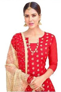 Red Salwar Material