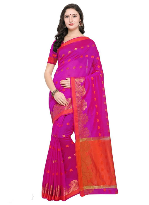 Pink Color Poly Silk Saree only in Bigswipe