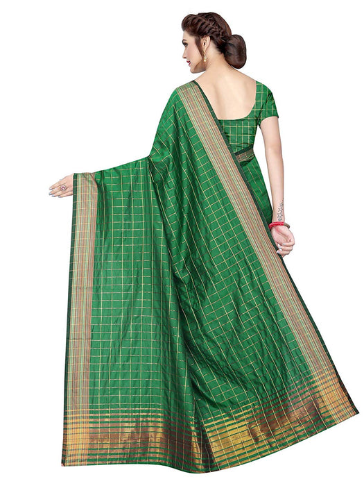 Green Color Poly Silk Saree only in Bigswipe