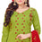 Cotton Jacquard Fabric Green Color Dress Material only in Bigswipe