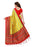 Yellow, Red, Multi Color Poly Silk Saree