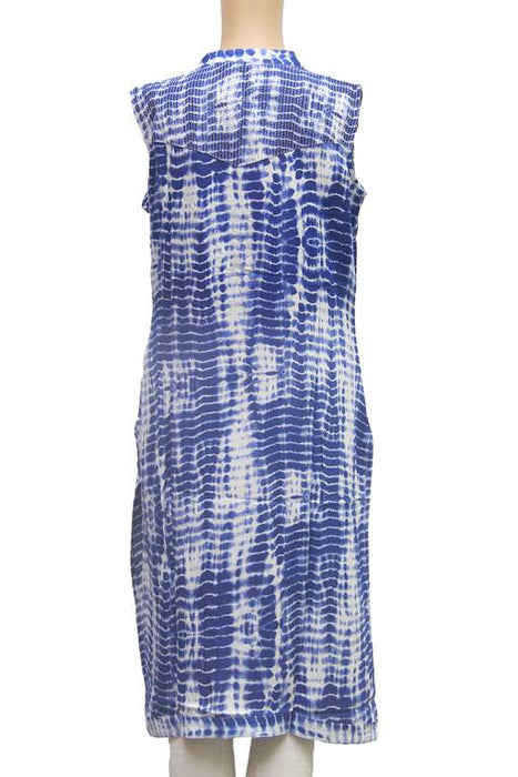 Rayon Elephant Printed Women’s Kurti In Blue