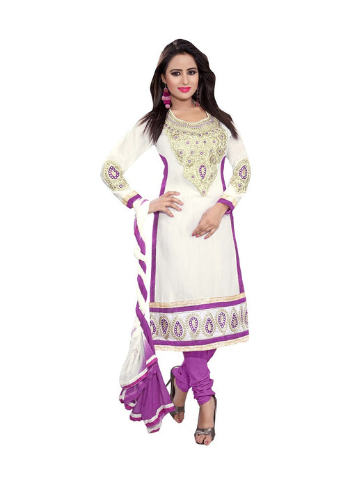 Cotton Embroidered, Self Design Dress/Top Material  (Un-stitched) only in Bigswipe