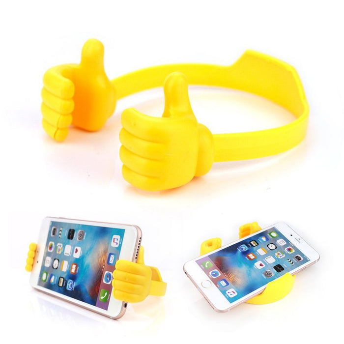 Flexible Multi-angle Hand Model Mobile Stand_Yellow only in Bigswipe