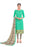 Green With Grey Bottom Salwar Material only in Bigswipe