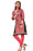 Carrot Pink &amp; Black Stylish Casual Women&rsquo;s Kurti only in Bigswipe