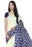 Printed Bhagalpuri Art Silk White with Blue Color only in Bigswipe