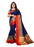 Navy Blue, Golden Color  Chanderi Silk Saree only in Bigswipe