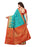 Turquoise Color Poly Silk Saree