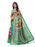 Turquoise, Multi Color Poly Silk Saree