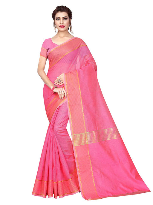 Pink Color Poly Silk Saree only in Bigswipe