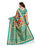 Turquoise, Multi Color Poly Silk Saree