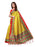 Yellow, Red, Multi Color Poly Silk Saree