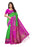 Green, Pink Color  Poly Silk Saree only in Bigswipe