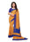 Orange, Blue Color  Georgette Saree only in Bigswipe