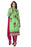 Light Green Cotton Embroidered Straight Suit Dress Material only in Bigswipe