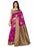 Pink, Multi Color Poly Silk Saree only in Bigswipe