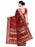 Red, Black Color Poly Silk Saree