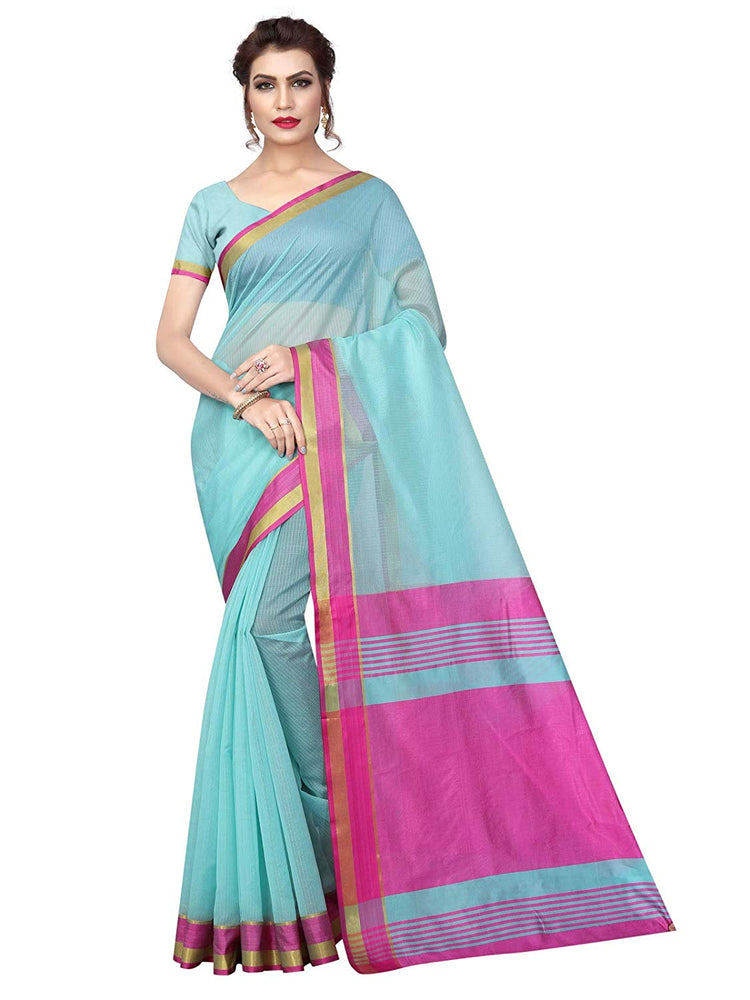 Blue Color Poly Silk Saree only in Bigswipe