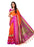 Orange, Pink, Multi Color  Poly Silk Saree only in Bigswipe