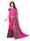 Pink, Multi Color  Chiffon Georgette Saree only in Bigswipe