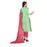 Glaze Cotton Fabric Green  Color Dress Material only in Bigswipe