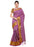 Beige,Violet Color Poly Silk Saree only in Bigswipe