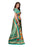 Turquoise, Multi Color Poly Silk Saree