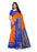 Orange, Blue Color  Poly Silk Saree only in Bigswipe