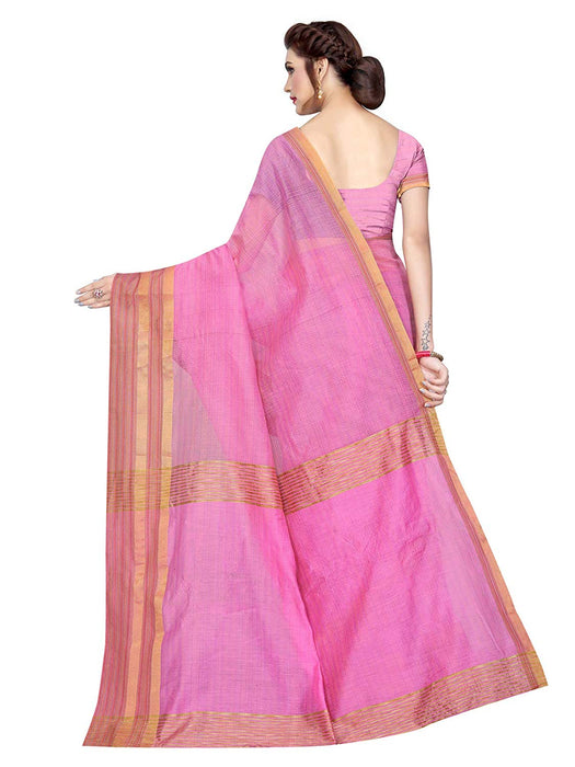 Pink Color Poly Silk Saree only in Bigswipe