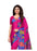 Pink, Multi Color Crepe Printed Work Saree only in Bigswipe