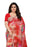 Red, Multi Color Georgette Printed Work Saree