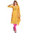 Cotton Fabric Yellow Color Dress Material only in Bigswipe