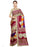 Maroon, Beige Color Crepe Saree only in Bigswipe