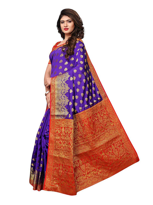 Purple Color Poly Silk Saree