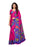 Pink, Multi Color Crepe Printed Work Saree only in Bigswipe