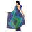 Georgette Fabric Blue Color Saree with Blouse only in Bigswipe